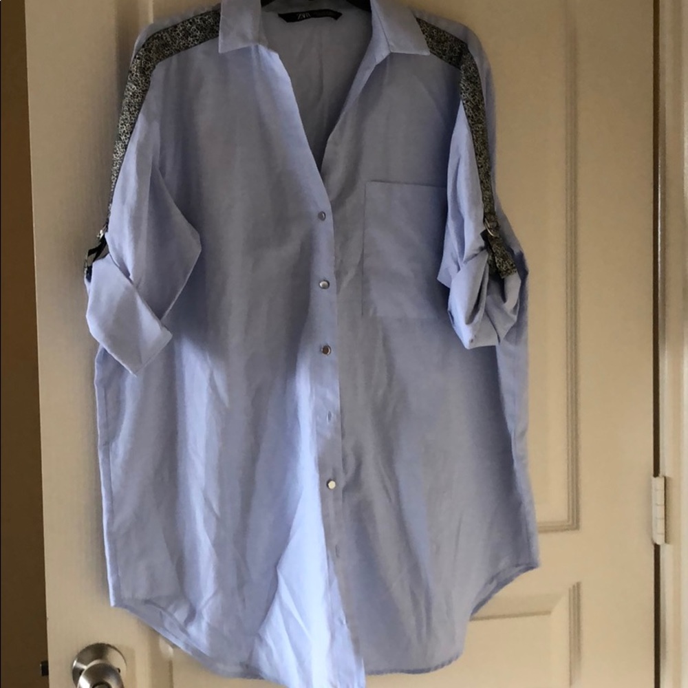 Zara Button Up Shirt Dress